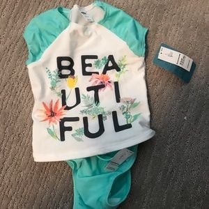 Gap rash guard and bikini bottom